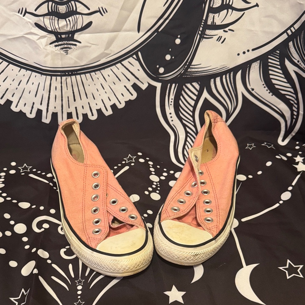 Converse Women’s Pink Canvas Slip-On Sneakers